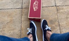 Unboxing New Sneakers with My Classic Black Keds