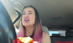 She filling belly while riding fast wmv