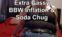 BBW Lolo - Extra Gassy BBW Inflation and Soda Chug (farts and burps)