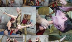 Submissive T-girl spread and hung upside-down and made to cum (MP4 SD 3500kbps)