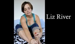 Legacy Content: From Sneakers to Toe Painting with Liz River in Converse Sneakers then Barefoot painting Red Polish MP4