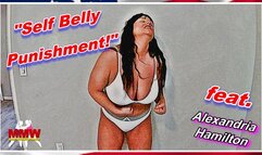 Self Belly Punishment! WMV