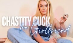 CHASTITY CUCK FOR GIRLFRIEND! Femdom Cucked GFE Chastity Keyholder