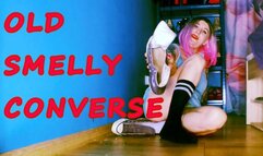 Lady Angela used smelly old converse sneakers POV