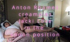 Anton Rhames spoons and creampies Jacki Love (1080p)