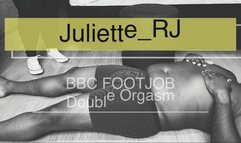 Juliette_RJ Footjob on a delicious BBC Double cum - FOOTJOB - FOOT FETISH - BBC FETISH - BBC - BLACK NAILS - CUM SHOT - BLACK SPANDEX - CONVERSE ALL STAR