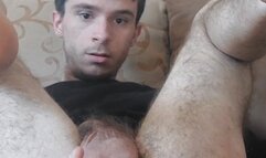 Fleshlight play and cum looking at the camera