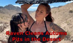 Raven Vice Cleans Autumn Bodell's Pits In The Desert - Sweaty Armpit Worship Goddess Armpit Smelling Armpit Domination Smell Fetish Sweat Fetish HDMP4