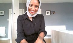 Breed Hijabi MILF and White Cock Worship