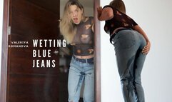 Peeing in jeans in front of you