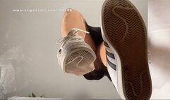 A Crushing Dream in Adidas Superstars - egg and cinnamon rolls crush, POV and underglass views - sneakerfetish