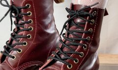 A Crushing Date with Doc Martens - Foodcrush POV and Upskirt views - Boot fetish