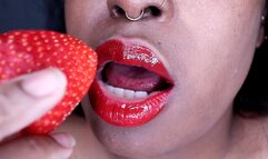 Strawberry Red Lips