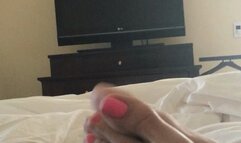 My step cousin Rocky makes my cock explode with her Arab feet