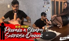 Hotwife Nara prepares an unforgettable dinner for your cuck (720 EN-sub)