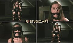 Leya - Upper Body Tickling on a Chair + Cleave Gag and Bit Gag with Lots of Drool (HD 720p MP4)