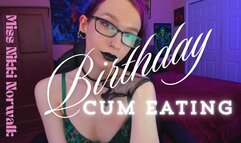 Birthday Cum Eating