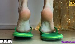 Valera Sweaty Feet in Flip Flops - 4K MP4