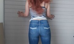 Farting in jeans ( fart fetish)