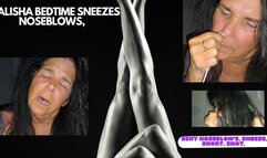 ALISHA "IT'S TIME FOR BED" AND I NEED TO CLEAR MY NOSE" THE SNEEZES, LOTS OF SNEEZES! NOSEBLOWS! MP4 VERSION