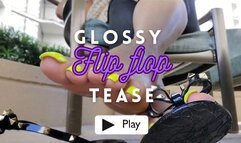 Vintage Video- Glossy Flip Flop Tease