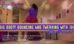 Big Booty Bouncing and Twerking with JOI, mp4 720