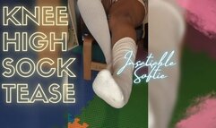 Knee High Sock Tease by Ebony BBW