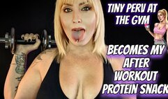 Tiny Perv At The Gym Becomes My After Workout Protein Snack