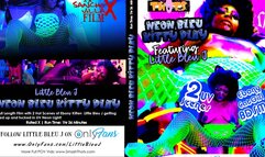 Neon Bleu Kitty Play 2 Full UV Scenes with Ebony NEKO Little Bleu J