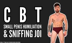 CBT SMALL PENIS HUMILIATION & SNIFFING JOI