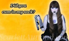 Did you cum in my sock? - MP4 HD 1080p