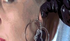 Triple penetration of new earrings