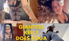 Giantess Kelly does Yoga 720 (Latina Giantess)
