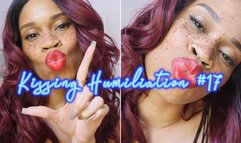 Kissing Humiliation #17- Ebony Femdom Goddess Rosie Reed Bratty Red Lipstick Fetish Lip Bitch Humiliation POV Kissing Bragging Arrogant- 1080p HD