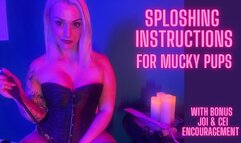 Sploshing instructions for mucky pups