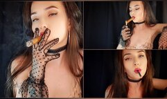 Seductive Smoking: A Sensual Experience of Mind fuck and JOI with Miss Sara