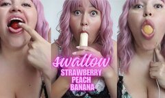 sexy swallow peach strawberry bananaaa